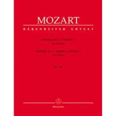 Mozart, Wolfgang Amadeus Sonata Cmaj K545 Piano & Fingering