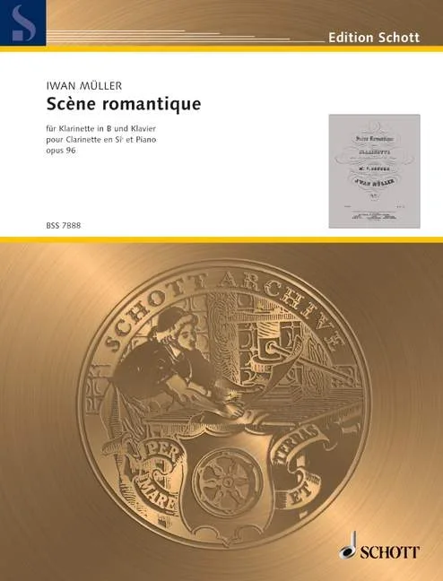 Mueller, Ivan : Mueller, Ivan : Scène romantique, – clarinet and piano – Schott Digital