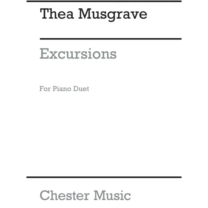 Musgrave, Thea – Excursions 8 Pieces For Piano Duet