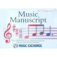 Music Exchange Music Manuscript Book; 6 stave – 24 pages
