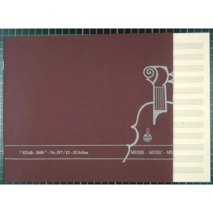 Music manuscript book 12 staves – Star 2000