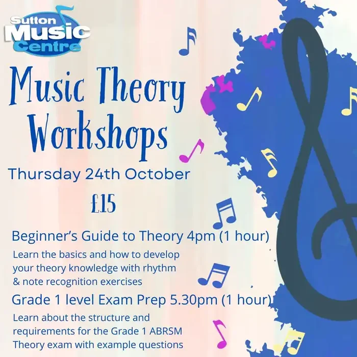 Music Theory Workshop – Thursday 24th October 2024