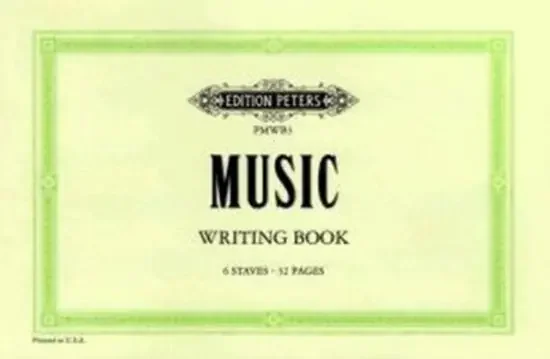 Music Writing Book – Edition Peters