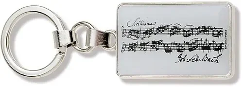 Musical Keyring – Bach Facsimile