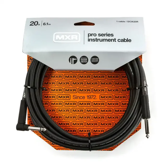 MXR Pro Series Instrument Cable Angled/Straight – 20ft