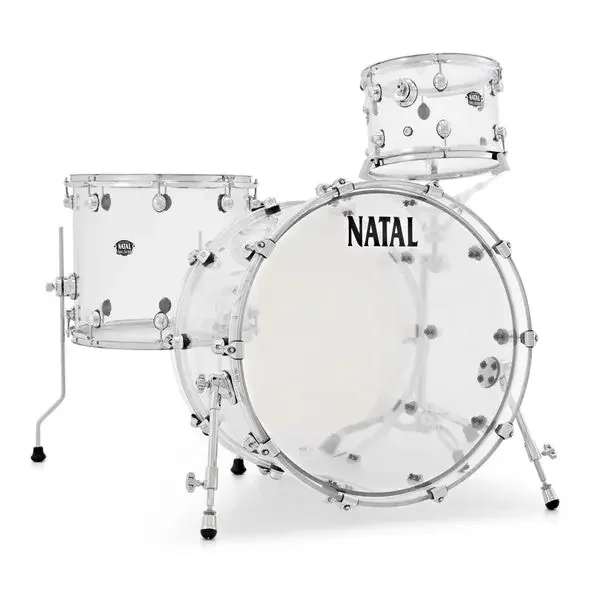 Natal Arcadia Acrylic Drum Kit Shell Pack 3pc 22″ – Transparent