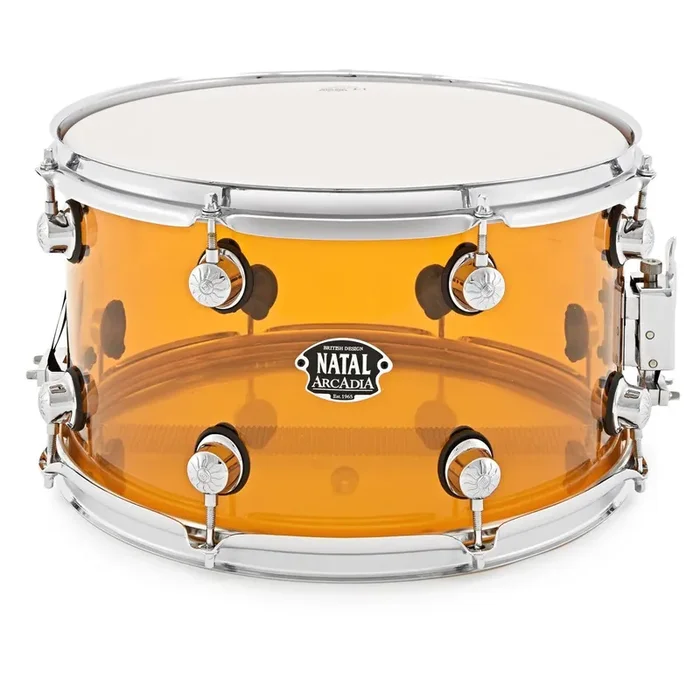 Natal Arcadia Acrylic Snare Drum 14 x 6.5″ – Orange
