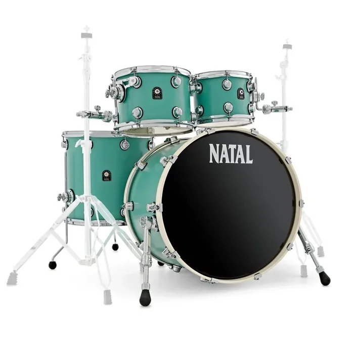 Natal Café Racer Drum Kit Shell Pack 4pc 22″ – Sea Foam Green