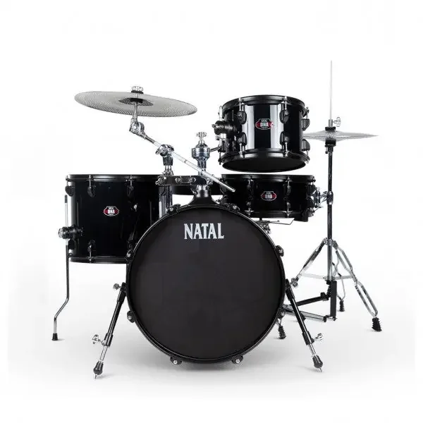 Natal DNA Stealth Practice Drum Kit 4pc 18″ – Black