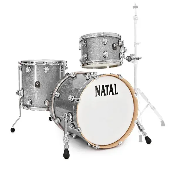 Natal Originals Maple 18‘‘ 3pc Shell Pack, Silver Sparkle Bop