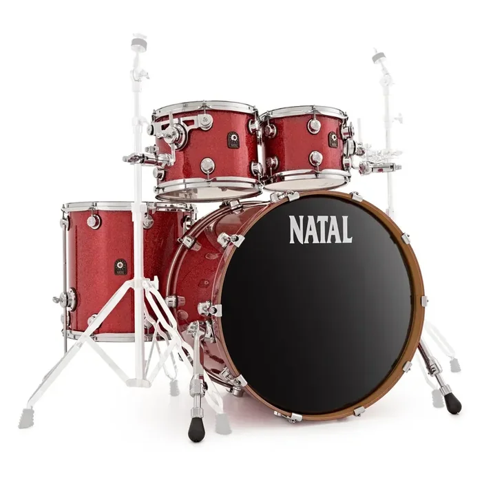 Natal Originals Maple UF22 Drum Kit Red Sparkle
