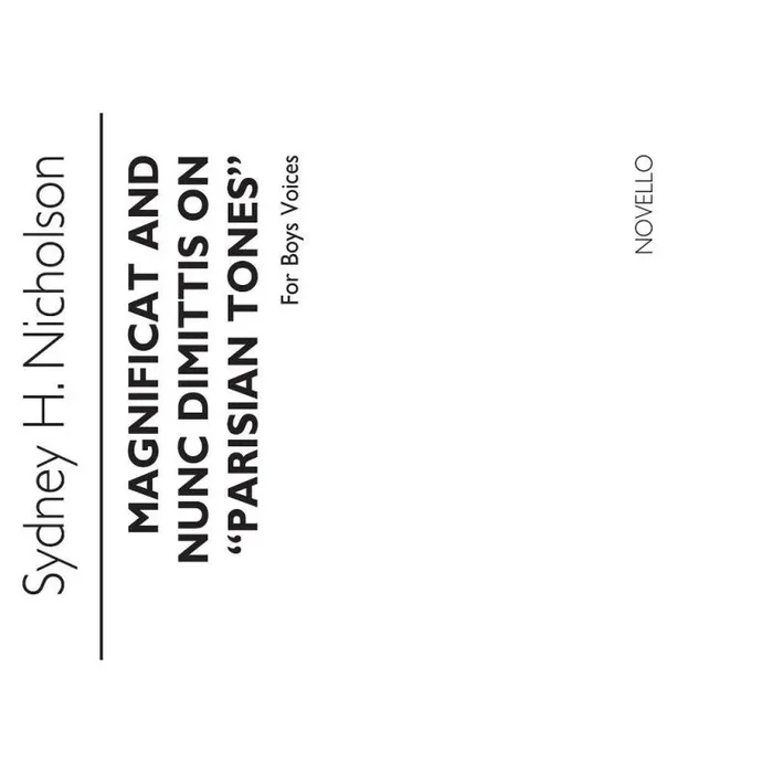 Nicholson, S. – Magnificat And Nunc Dimittis On Parisian Tones