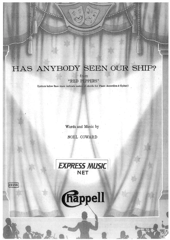 Noel Coward : Noel Coward : Has Anybody Seen Our Ship – Guitar, Piano, Voice – Faber Digital