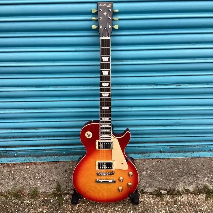 NorthStar Pro NSP3HCB Les Paul Style Electric Guitar in Heritage Cherry Sunburst Gloss
