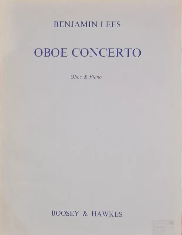 Oboe Concerto – Benjamin Lees