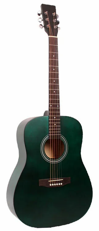 Odessa Acoustic Guitar in Green Semi-Matte Finish
