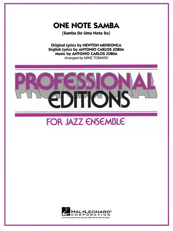 One Note Samba Pe5 (Music Score/Parts)