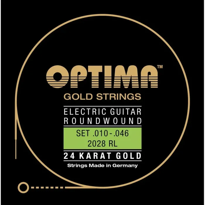Optima Gold-Plated 10-46 Electric Guitar Strings