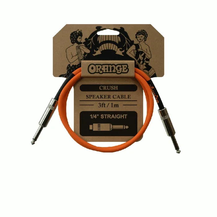 Orange CA040 Crush Speaker Cable 90cm (3ft) 1/4 Inch Jack-Jack