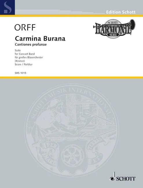 Orff, Carl : Orff, Carl : Carmina Burana, Cantiones profanae – wind band – Schott Digital