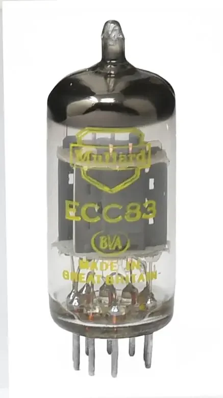 ORIGINAL Mullard ecc83, made in Great Britain (Yellow print)