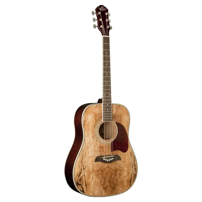 Oscar Schmidt OG2SM-R Dreadnought Acoustic Guitar Spalted Maple