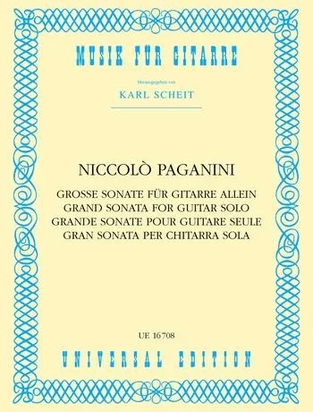 Paganini : Grand Sonata For Guitar Solo