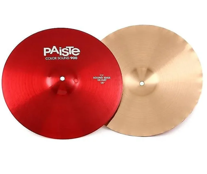 Paiste 14 ” Color Sound 900 Red Sound Edge Hi-Hat (Bottom) Cymbal *IN STOCK*