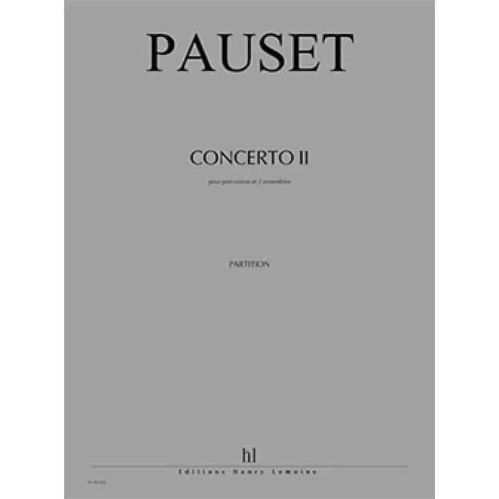 Pauset, Brice – Concerto II – Exils