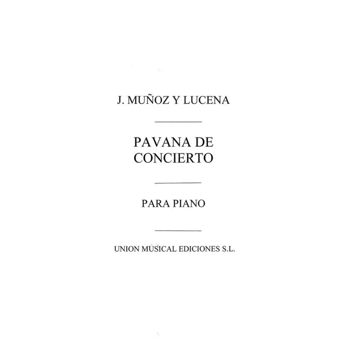 Pavana For Piano