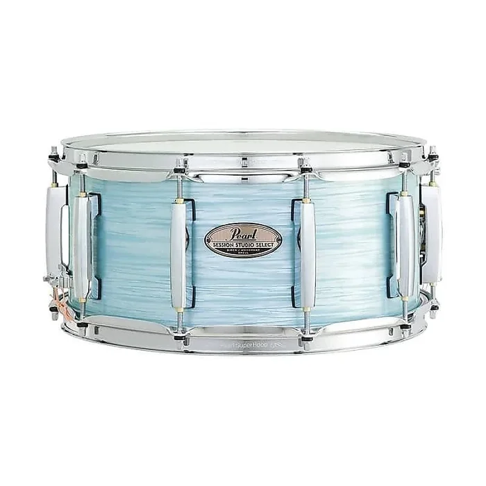 Pearl STS1455S/C414 5.5×14 ” Session Studio Select Snare Drum in Ice Blue Oyster