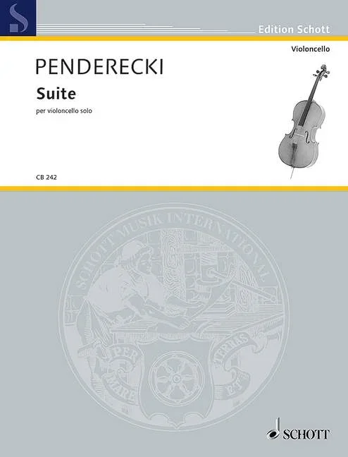 Penderecki, Krzysztof : Penderecki, Krzysztof : Suite, per violoncello solo – cello – Schott Digital
