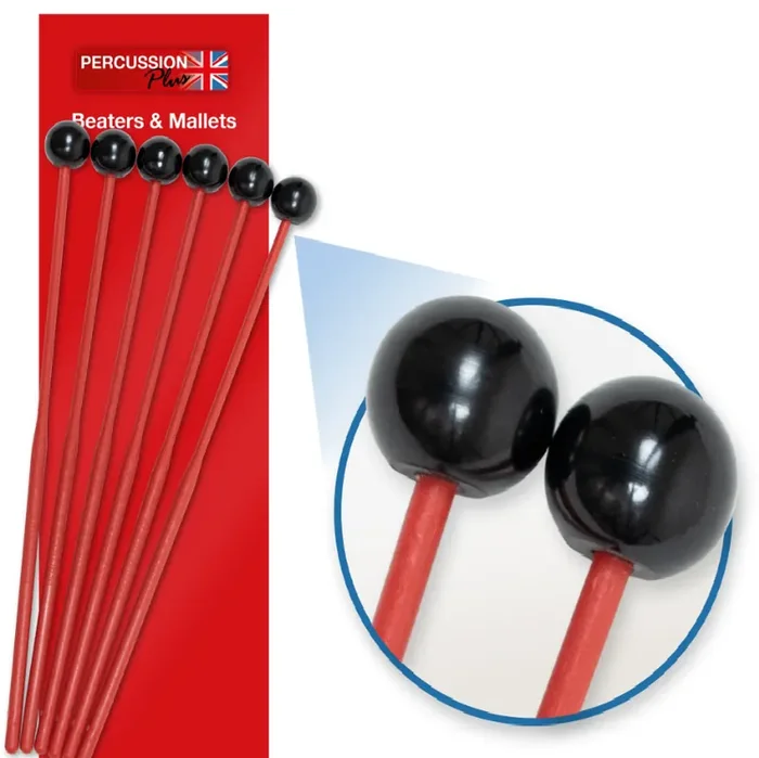 Percussion Plus (PP066) Hard Plastic Beaters – Pack of 6