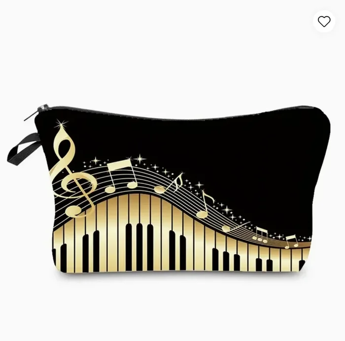 Piano Keys Makeup/Cosmetic Bag