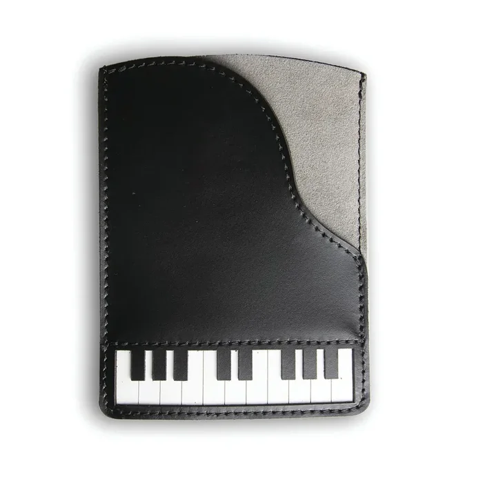 Piano Leather Passport Holder – Music Gifts
