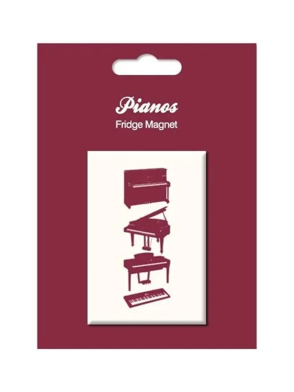 Pianos Vintage Fridge Magnet Book