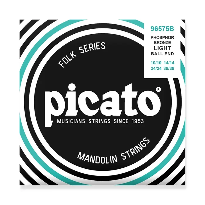 Picato Phosphor Bronze 10-38 Mandolin Strings, Ball End