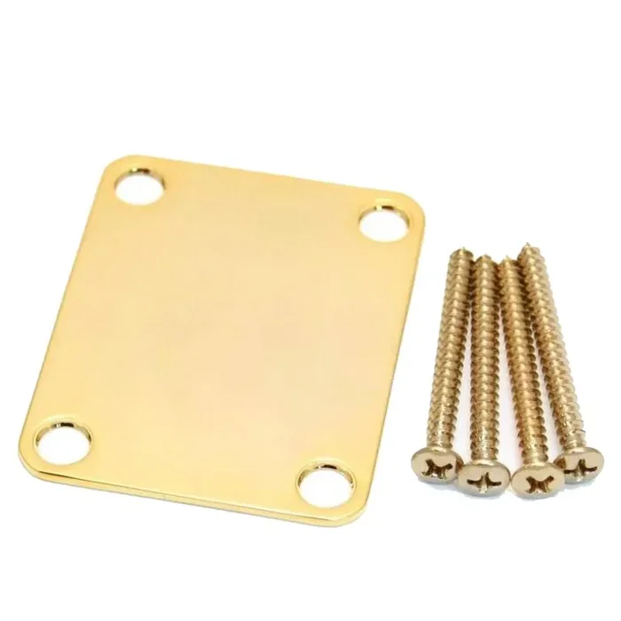 Plain Gold Neck Plate With Screws
