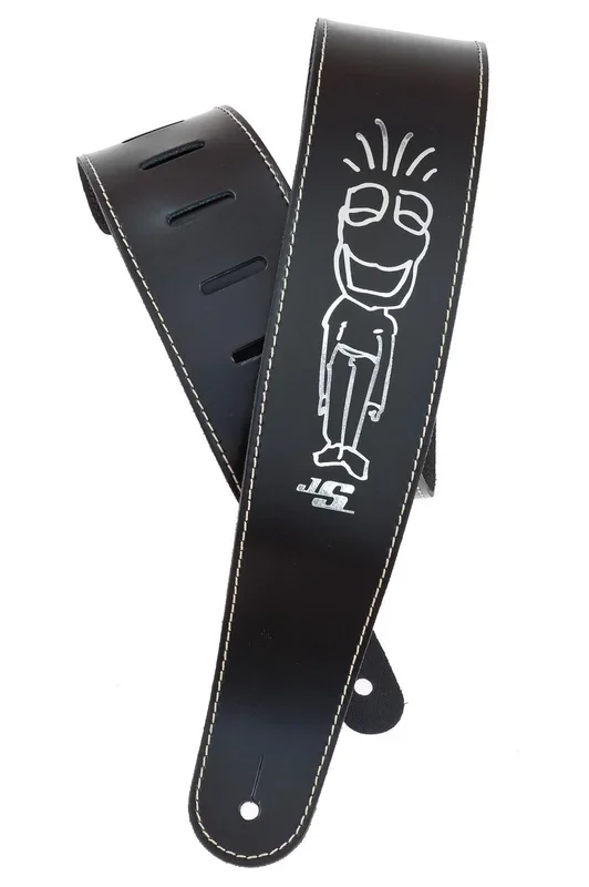 Planet Waves Joe Satriani Leather Guitar Strap, Frog Man