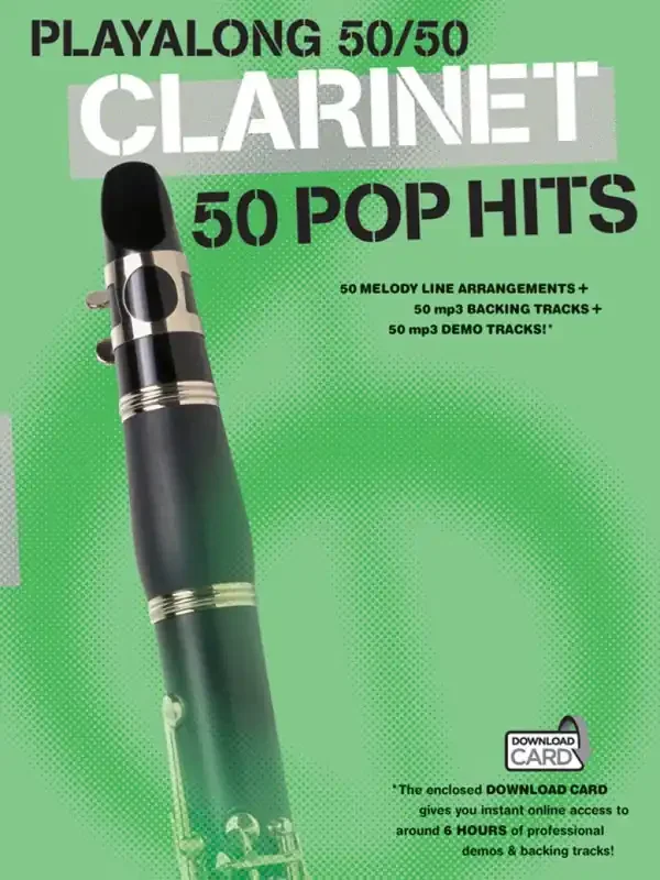 PLAYALONG 50/50 CLARINET – 50 POP HITS
