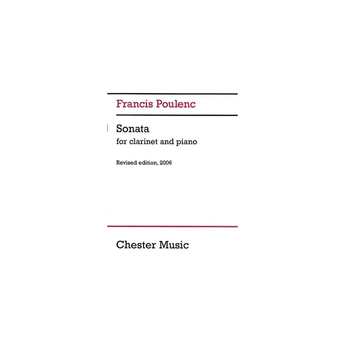 Poulenc, Francis – Clarinet Sonata