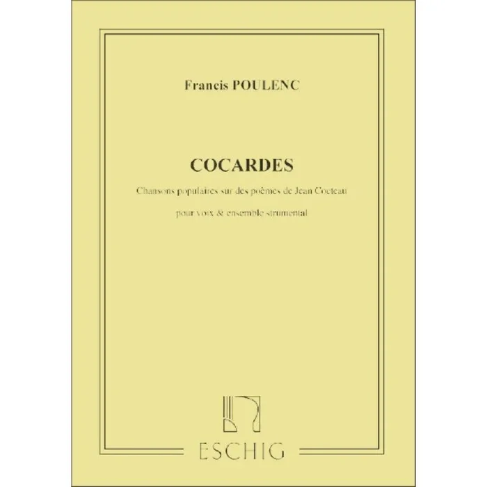 Poulenc, Francis – Cocardes Partition