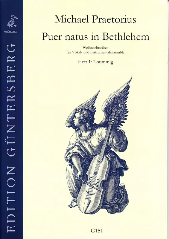 Praetorius Puer Natus in Bethlehem, Vol. 1 for 2 Voices or Instruments