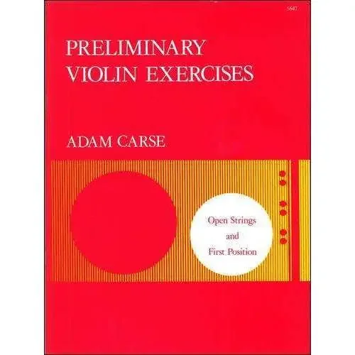 Preliminary Violin Exercises – Adam Carse