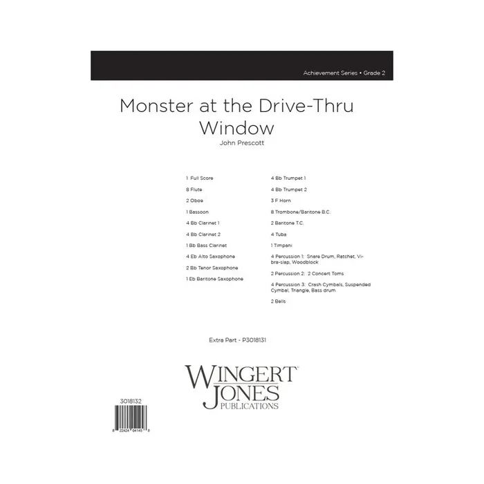 Prescott, John – Monster at the Drive-Thru Window – Full Score