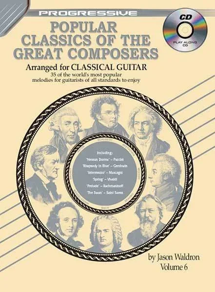 Progressive Popular Classics Of The Great Composers Volume 6 Book/CD