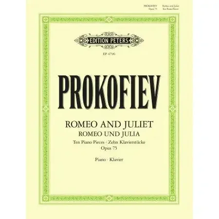 Prokofiev, Sergei Romeo and Juliet Ten Piano Pieces Op. 75 (Piano Solo)