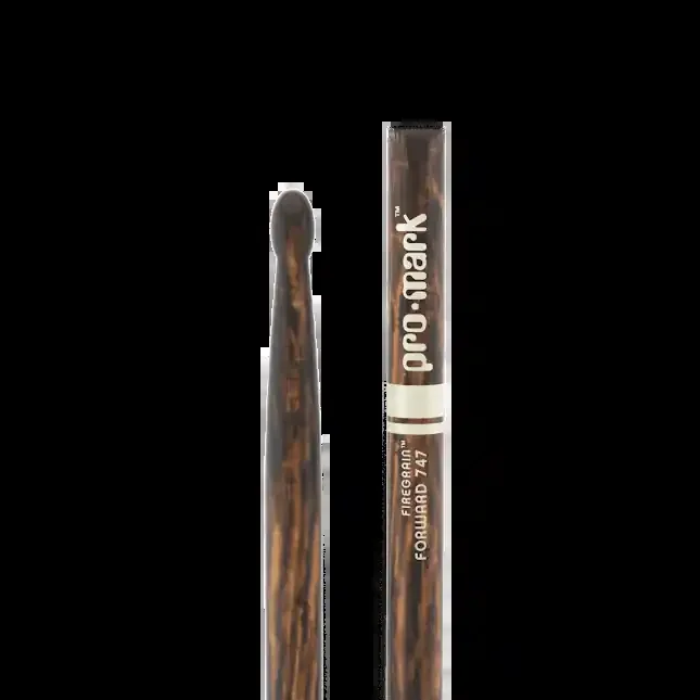 Promark Classic Forward 747 FireGrain Hickory Drumstick, Oval Wood Tip