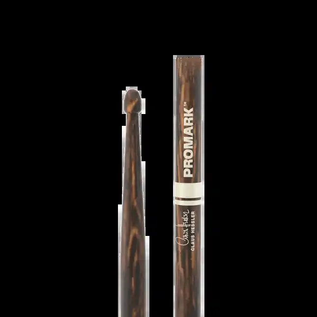 Promark Claus Hessler ActiveGrip Clear, FireGrain Signature Drumsticks