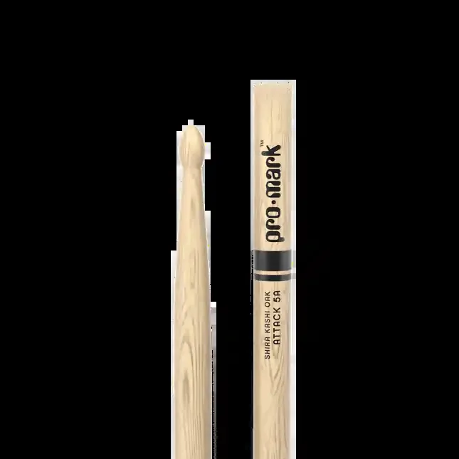 ProMark PW5AW Shira Kashi Oak 5A Attack Drumstick – Oval Wood Tip